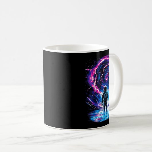 Astronaut Cosmic Outer Space Galaxy Science  コーヒーマグカップ (正面右)