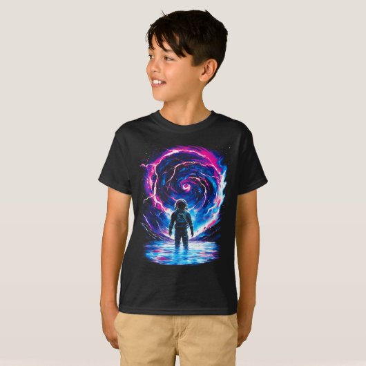 Astronaut Cosmic Outer Space Galaxy Science  Tシャツ (正面フル)