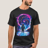 Astronaut Cosmic Outer Space Galaxy Science  Tシャツ (正面)