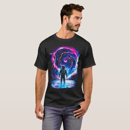 Astronaut Cosmic Outer Space Galaxy Science  Tシャツ (正面フル)