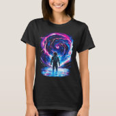 Astronaut Cosmic Outer Space Galaxy Science  Tシャツ (正面)