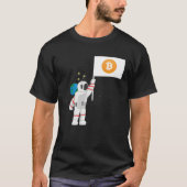 Astronaut Crypto Cryptocurrencies Crypto Trader Tシャツ (正面)