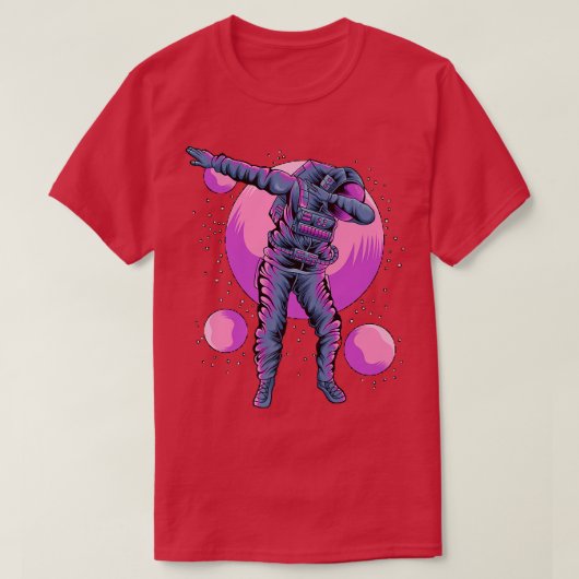 Astronaut Dabbing In Outer space Tシャツ (デザイン正面)