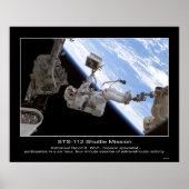 Astronaut David A. Wolf STS-112 Space Walk ポスター (正面)