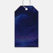 Astronaut Deep Space Sky Planets Photo Birthday ギフトタグ (裏面)