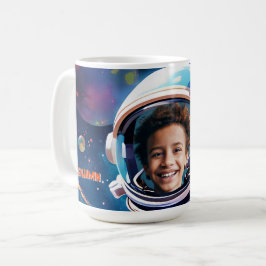 Astronaut Deep Space Sky Planets Photo Gift  コーヒーマグカップ