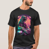 Astronaut DJ, DJing in Space, EDM cool Graphic Tシャツ (正面)