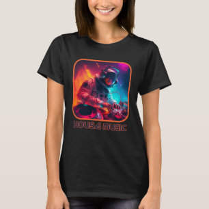 Astronaut DJ EDM レイブフェスティバルハウスグッズ ダン Tシャツ