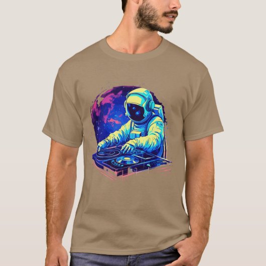 Astronaut DJ Rocking Music Festival friend Tシャツ (正面)