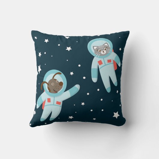 Astronaut Dog & Cat  クッション (裏面)