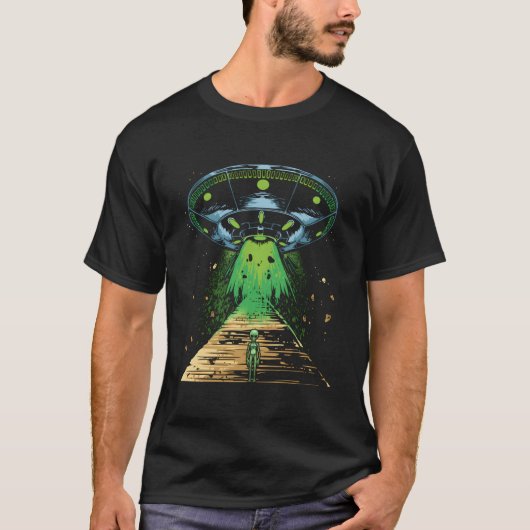 Astronaut Egyptian Alien エジプト 宇宙人 ピラミッド Tシャツ (正面)