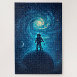 Astronaut Exploring a Cosmic Landscape ジグソーパズル