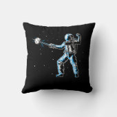 Astronaut Fencing Sword Epee Funny Fencer クッション (裏面)