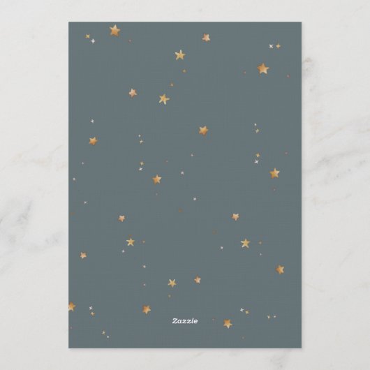 Astronaut First Birthday Invitation 招待状 (裏面)