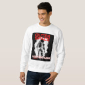 Astronaut Floating in Outer Space Design スウェットシャツ (正面フル)