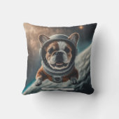 Astronaut French Bulldog Space Nursery  クッション (裏面)