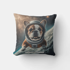 Astronaut French Bulldog Space Nursery  クッション
