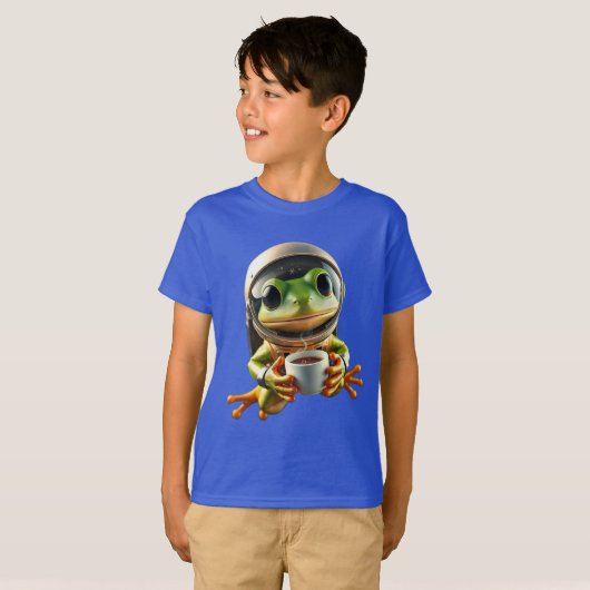 Astronaut Frog Tシャツ (正面フル)