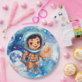 Astronaut Happy Birthday ペーパープレート (パーティー)
