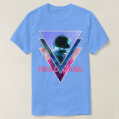 Astronaut Headcase - Aesthetic Vaporwave Space Art Tシャツ (デザイン正面)