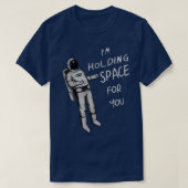 Astronaut Holding Space T Tシャツ (デザイン正面)