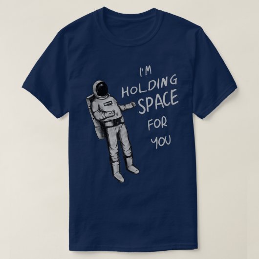 Astronaut Holding Space T  Tシャツ (デザイン正面)