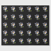 Astronaut im Universum ラッピングペーパー (フラット)