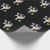 Astronaut im Universum ラッピングペーパー (角)