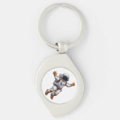 Astronaut in space キーホルダー (正面)