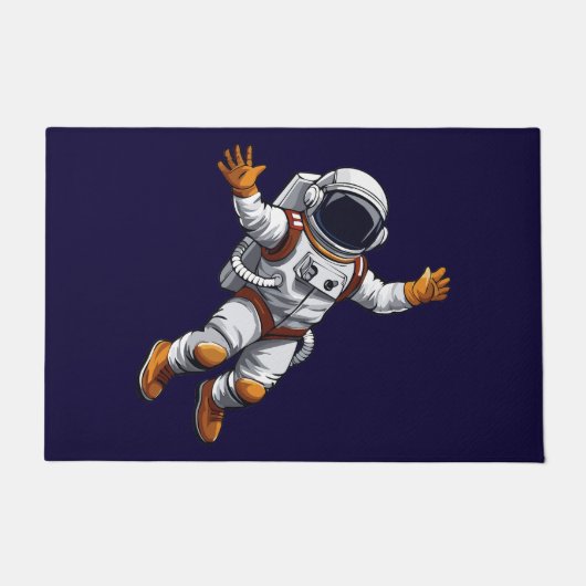 Astronaut in space ドアマット (正面)