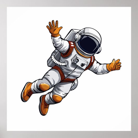 Astronaut in space ポスター (正面)