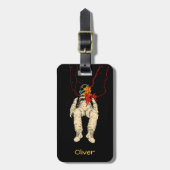 Astronaut in Space ラゲッジタグ (正面縦)