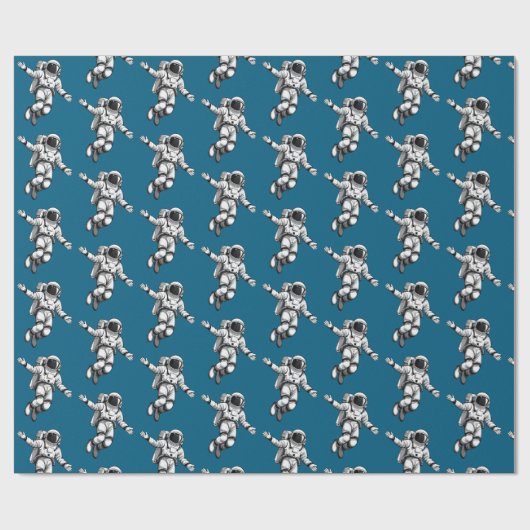 Astronaut in space ラッピングペーパー (フラット)