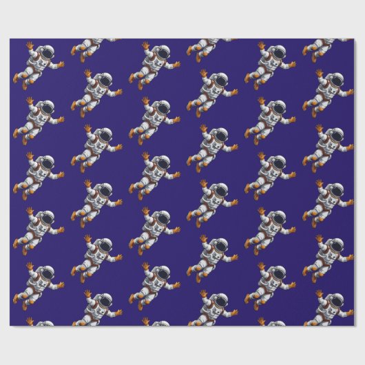 Astronaut in space ラッピングペーパー (フラット)