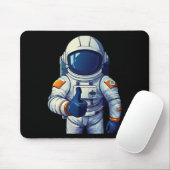 astronaut in space suit showing thumb up  マウスパッド (マウス)