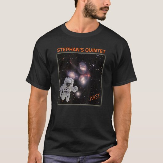 Astronaut in Stephanu2019s Quintet Webb Space Tele Tシャツ (正面)