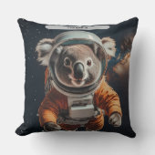 Astronaut Koala Space Surreal Animal Custom クッション (正面)