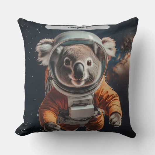 Astronaut Koala Space Surreal Animal Custom クッション (正面)