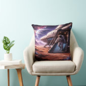 Astronaut Leaving Landing Ship クッション (椅子)