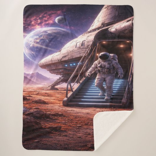 Astronaut Leaving Landing Ship シェルパブランケット (正面)
