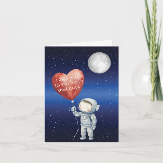 Astronaut  Love You to the Moon Card  カード (正面)