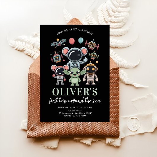 Astronaut Mascot Party 招待状