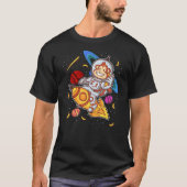 Astronaut Monkey Space Rocket Cute Funny Kids Boys Tシャツ (正面)