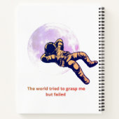 Astronaut Moon Notebook – Inspirational Space Art  ノートブック (裏面)