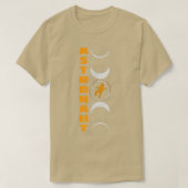 Astronaut Moon Phases T-Shirt Tシャツ (デザイン正面)