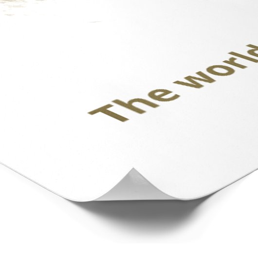 Astronaut Moon Print – Inspirational Space Art wit ポスター (角)