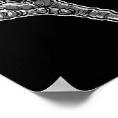 Astronaut Muay Thai Boxing Karate Kickboxing  ポスター (角)