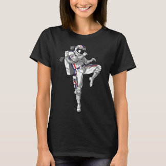 Astronaut Muay Thai Boxing Karate Kickboxing Marti Tシャツ