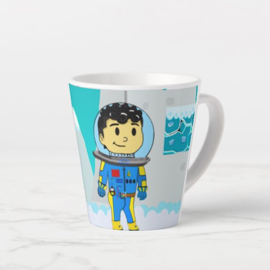 astronaut mug カフェラテマグ (右アングル)