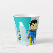 astronaut mug カフェラテマグ (正面)